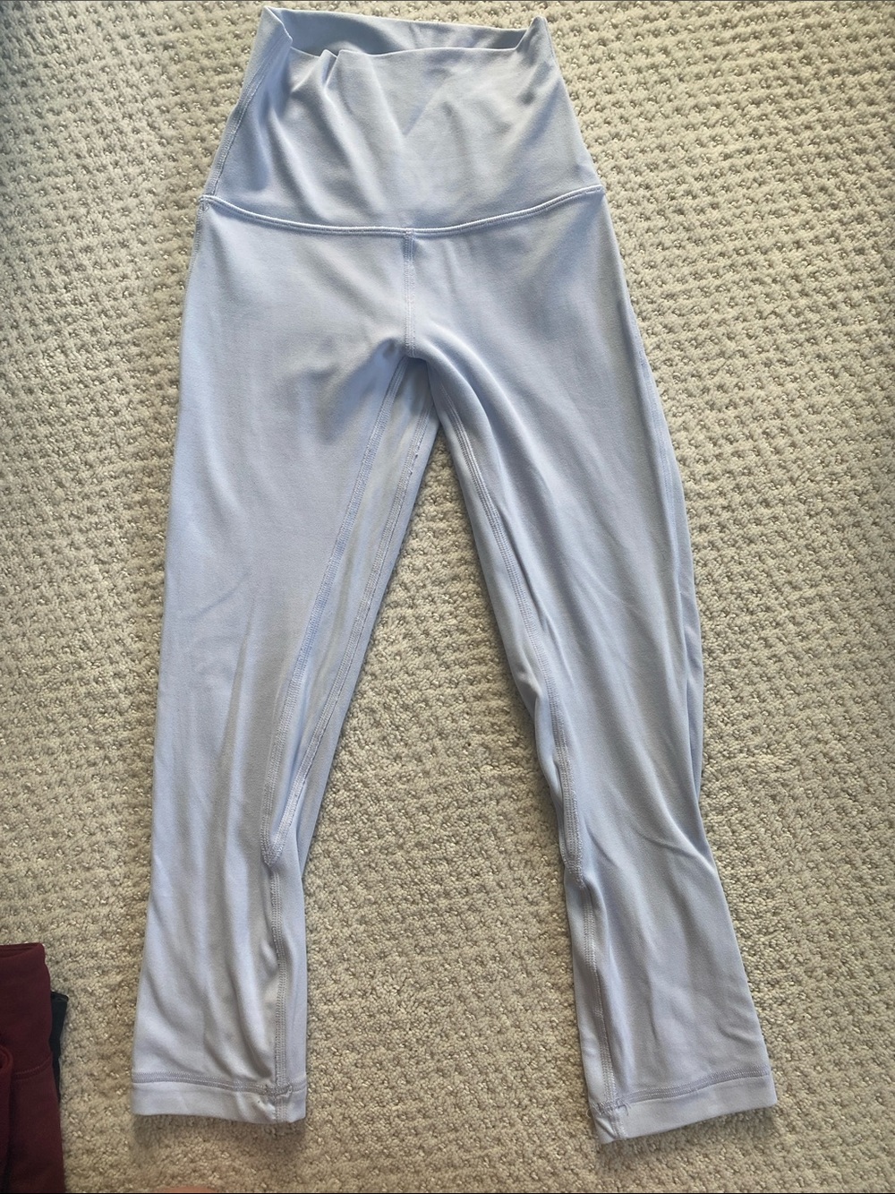 Lululemon Light Blue High-Waist Double Lined Align Leggings, 0